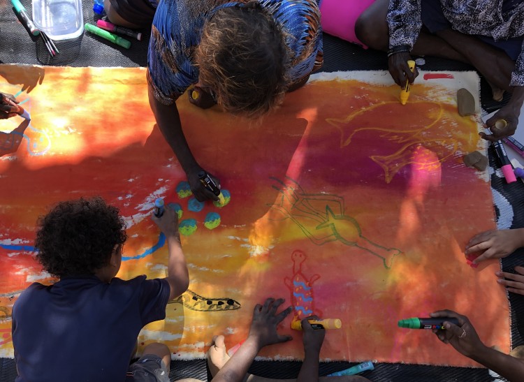 Illustrating Books in Fitzroy Crossing with Alison Lester